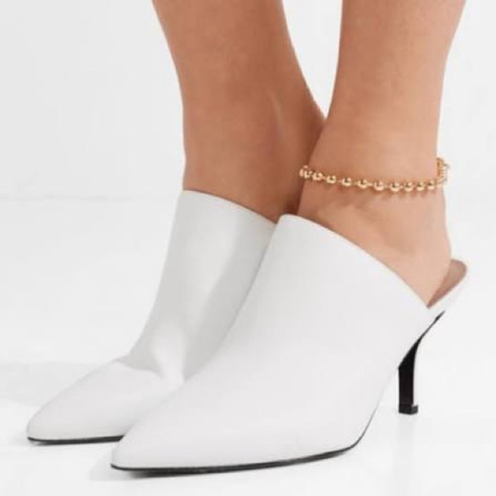 DIANE VON FURSTENBERG Mikaila leather mules size 8